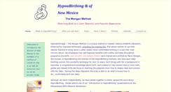 Desktop Screenshot of hypnobirthing-nm.com